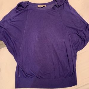 Loft thin sweater purple size LP